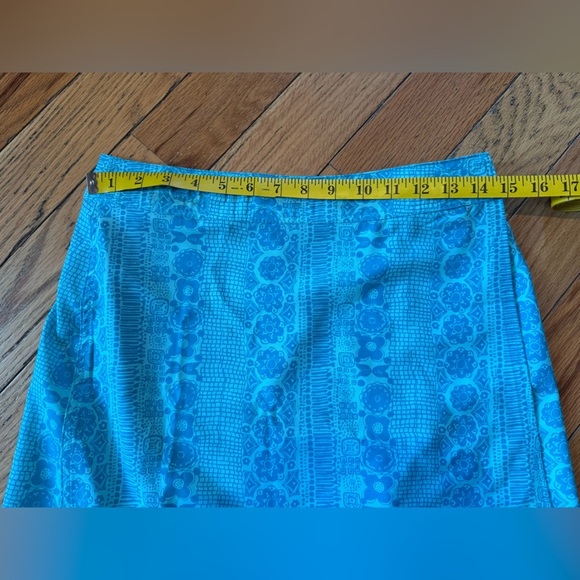 Rip Skirt Hawaii Women’s Size S Floral Paia Beach Glass Turquoise Wrap Skirt - Picture 10 of 10